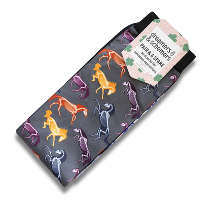 Dreamers &amp; Schemers The Pony Island Horse Skeletons Pair &amp; A Spare Boot Socks