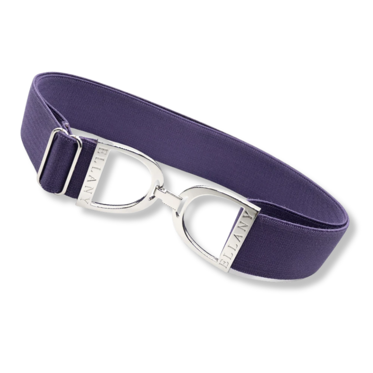 Ellany 1.5" Amethyst Limited Collection, Silver Stirrup Buckle Belt