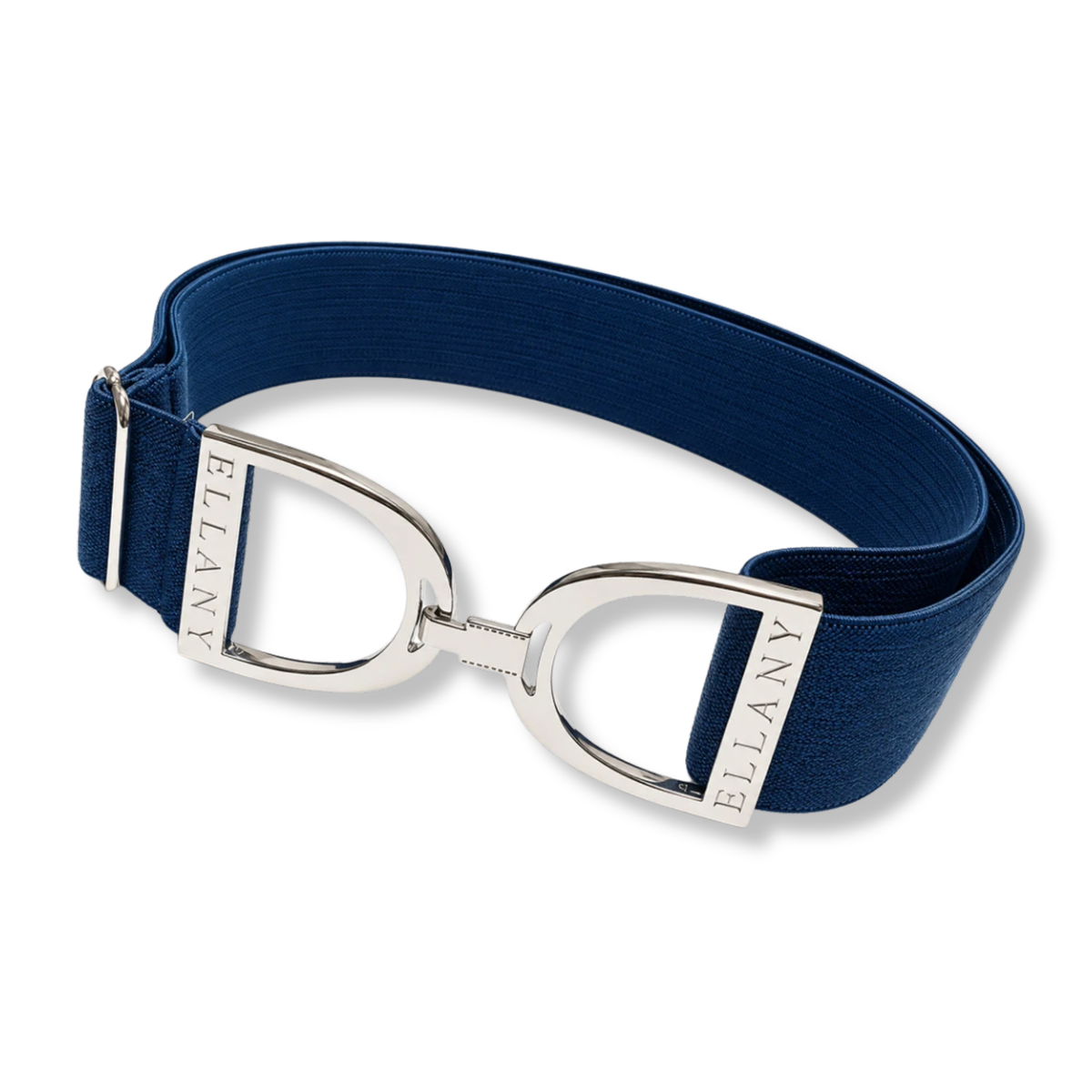 Ellany 1.5" Petrol Limited Collection, Silver Stirrup Buckle Belt