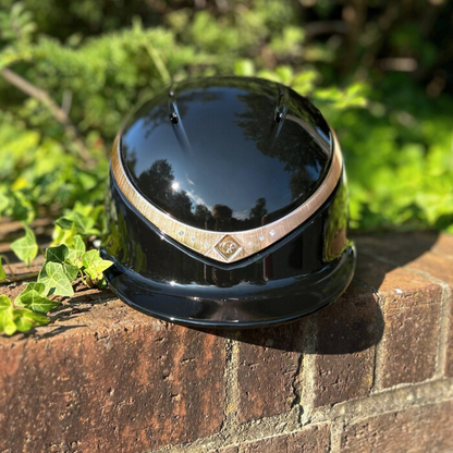 Charles Owen Halo CX Black Gloss Rose Gold Stellar Ring