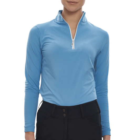 Tailored Sportsman IceFil Zip Shirt,  Surfer with Silver Zipper