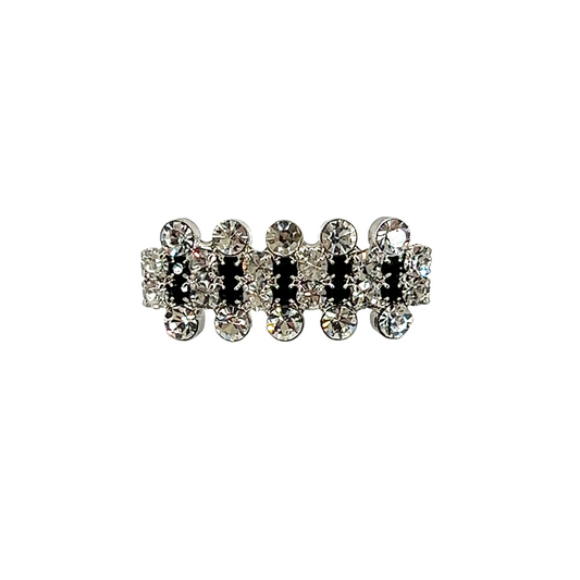 Royal Highness Crystal with Black Jewel Small Stock Pin