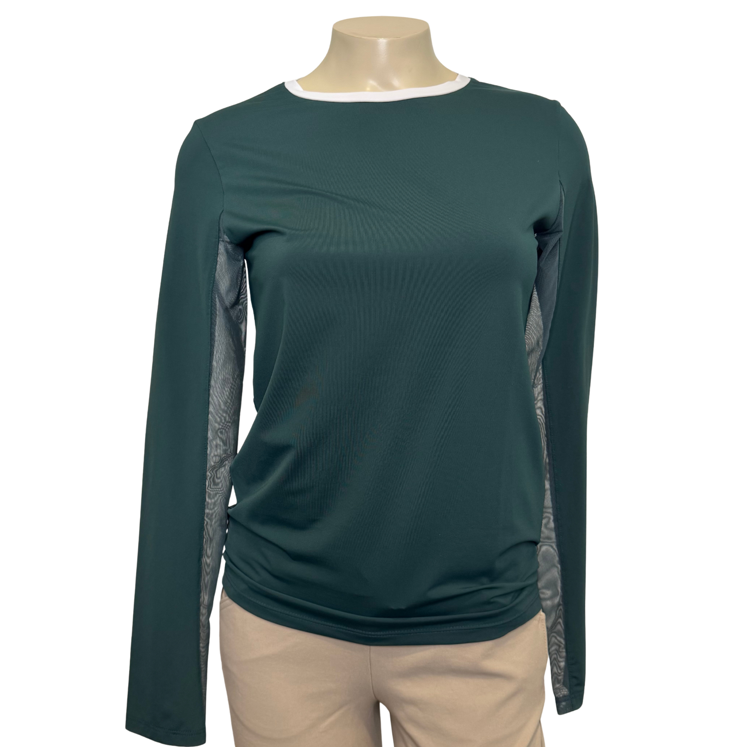 Tailored Sportsman ICE-FIL Long Sleeve Tee Shirt, British Racing Green