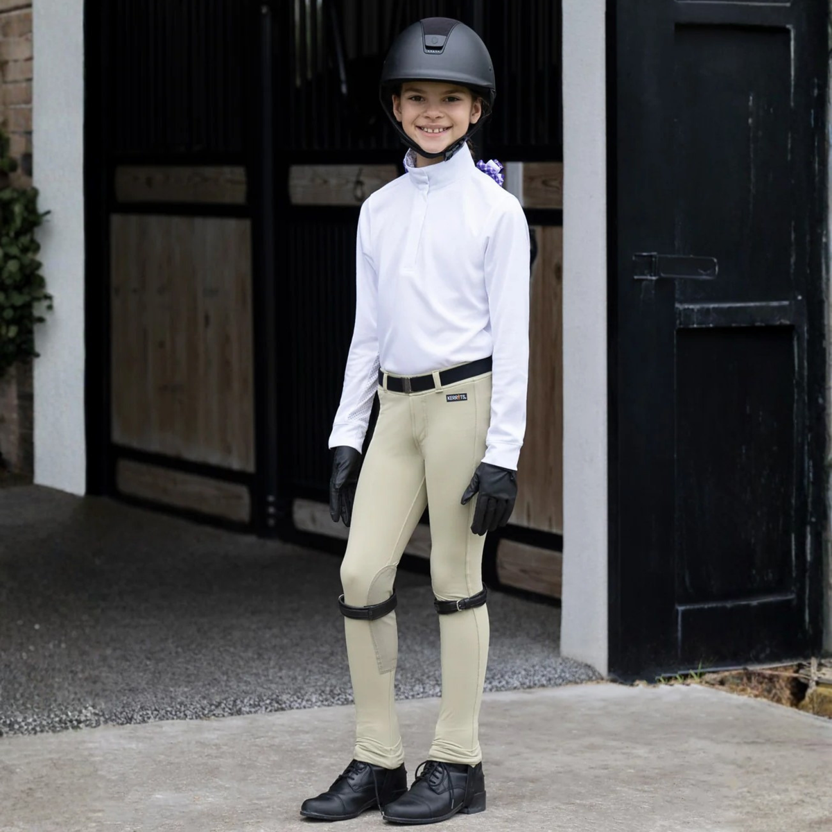 Kerrits Kids CoolCore Knee Patch Jod, Sand