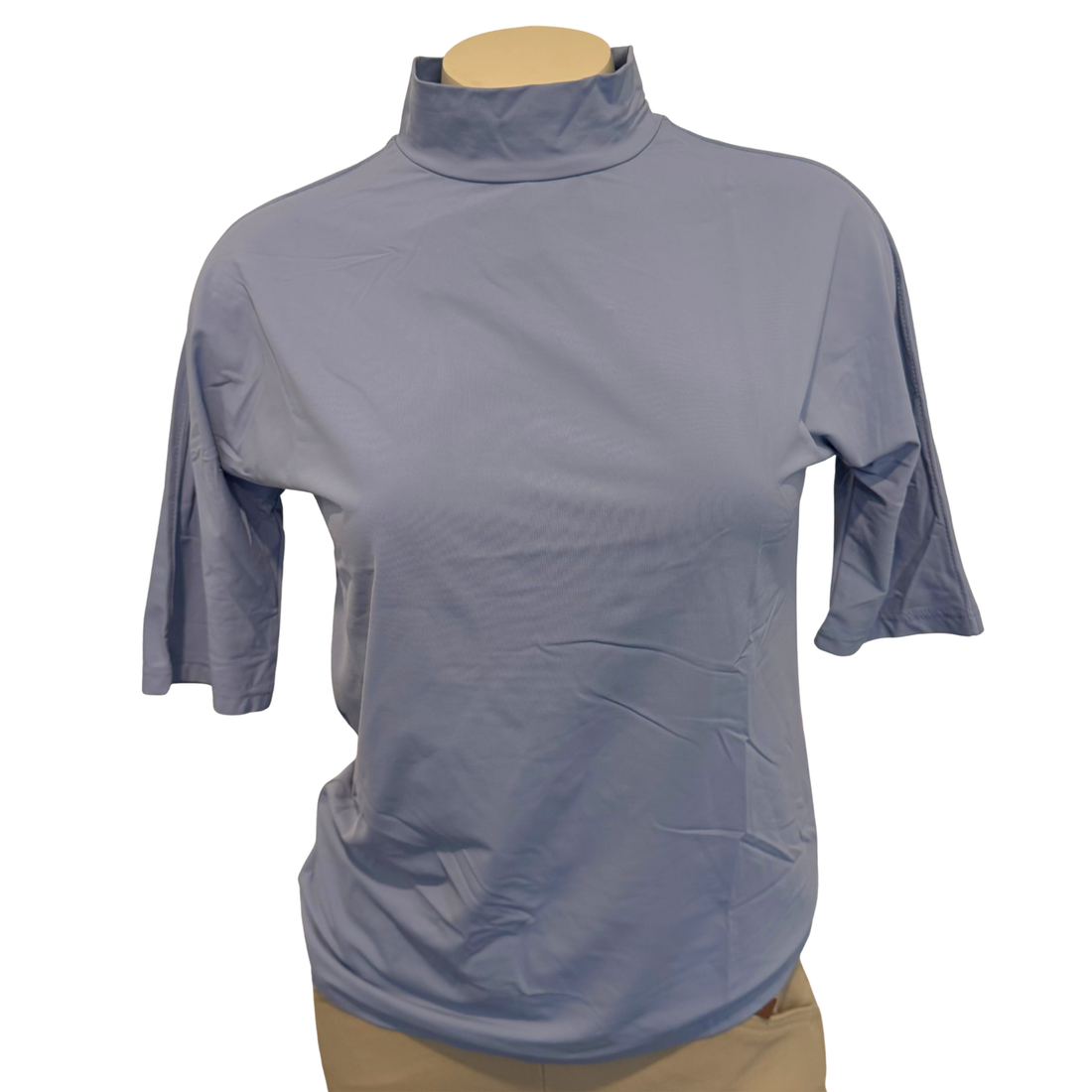 Tailored Sportsman ICEFIL Mock Neck Sunshirt, Cornflower