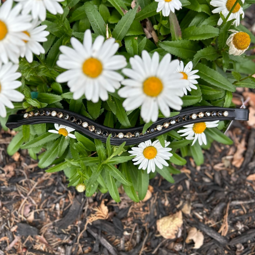 Red Barn Curved Cobalt & Copper Browband