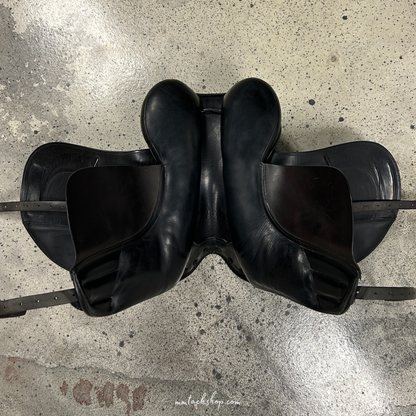 Used Aires de Haute by Equine Inspired Dressage Saddle, Crafted By Frank Baines
