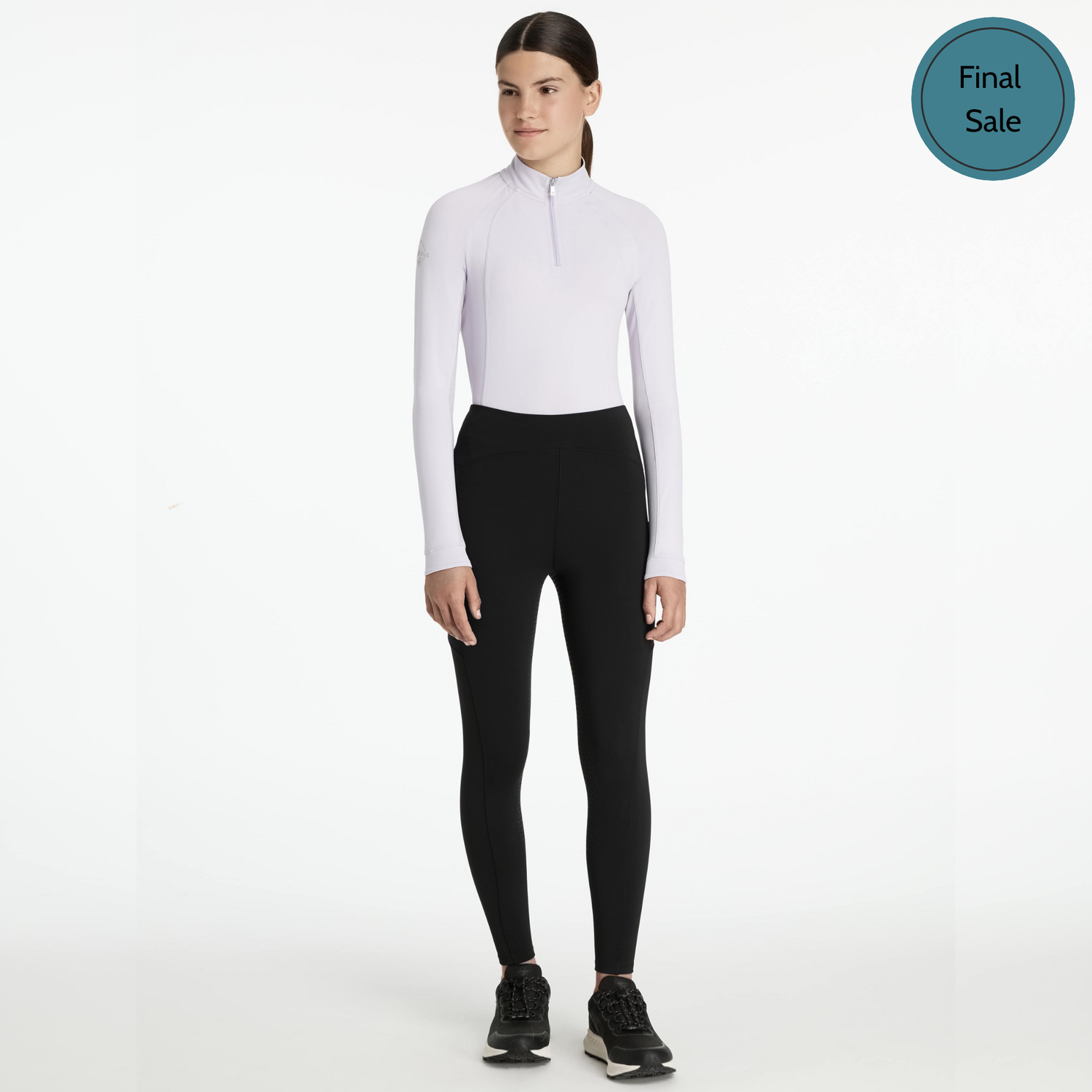 LeMieux Young Rider Nell Brushed Full Seat Pull Ons, Black