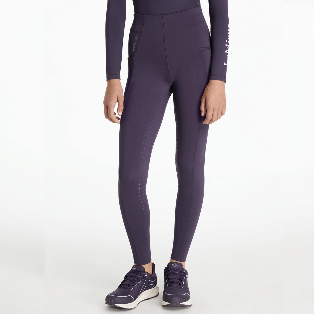 LeMieux Young Rider Orla Pull On Tights, Juniper