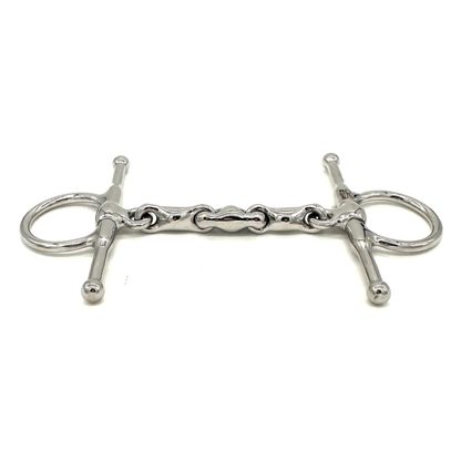 Side view of an AJR Sport Pony Locking Waterford D Bit on a white background. 