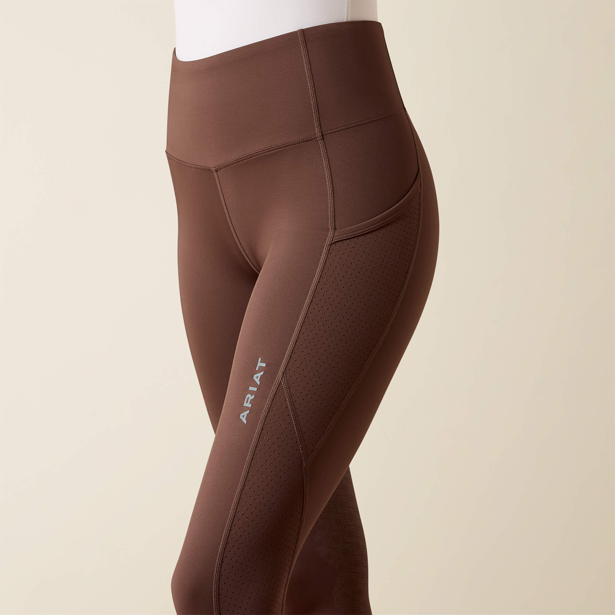Ariat Breathe Eos Half Grip Tight, Pommel Brown