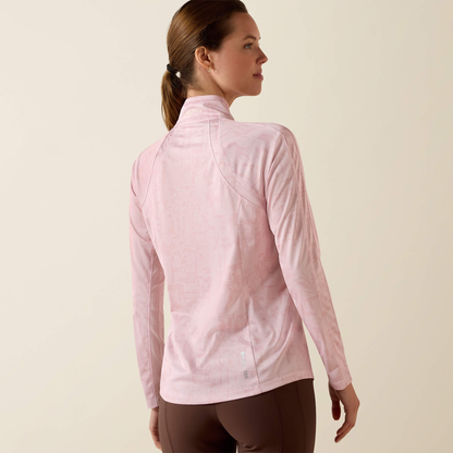 Ariat Sunstopper 3.0 1/4 Zip Baselayer, Sepia Rose Horse Park