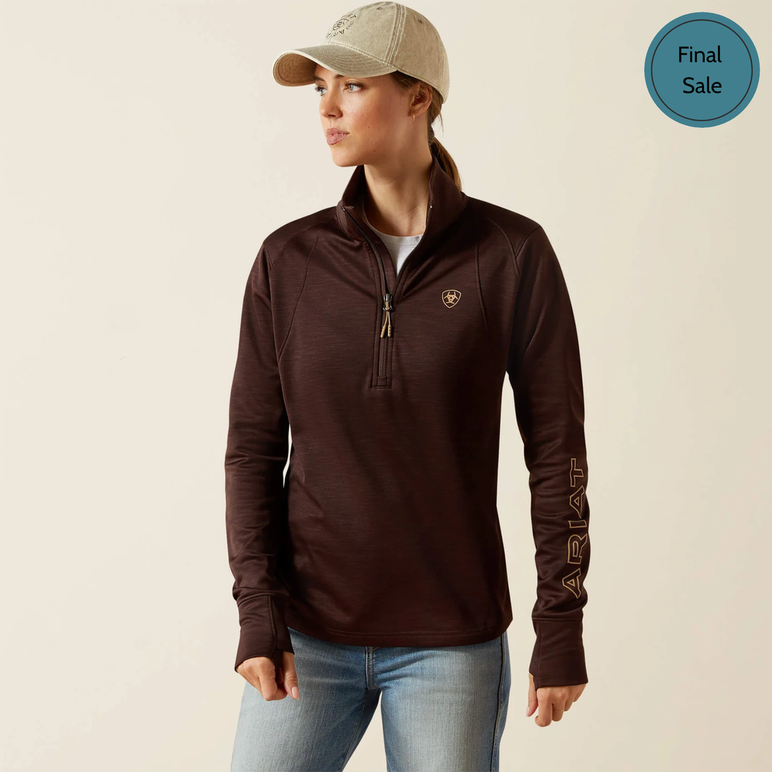 Ariat Team EQ 1/2 Zip Pullover, Java