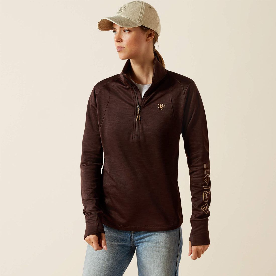 Ariat Team EQ 1/2 Zip Pullover, Java