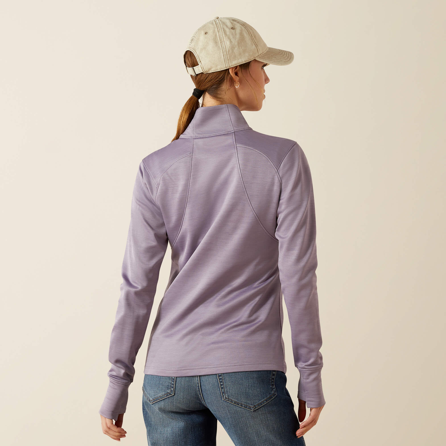 Ariat Team EQ 1/2 Zip Pullover, Purple Ash