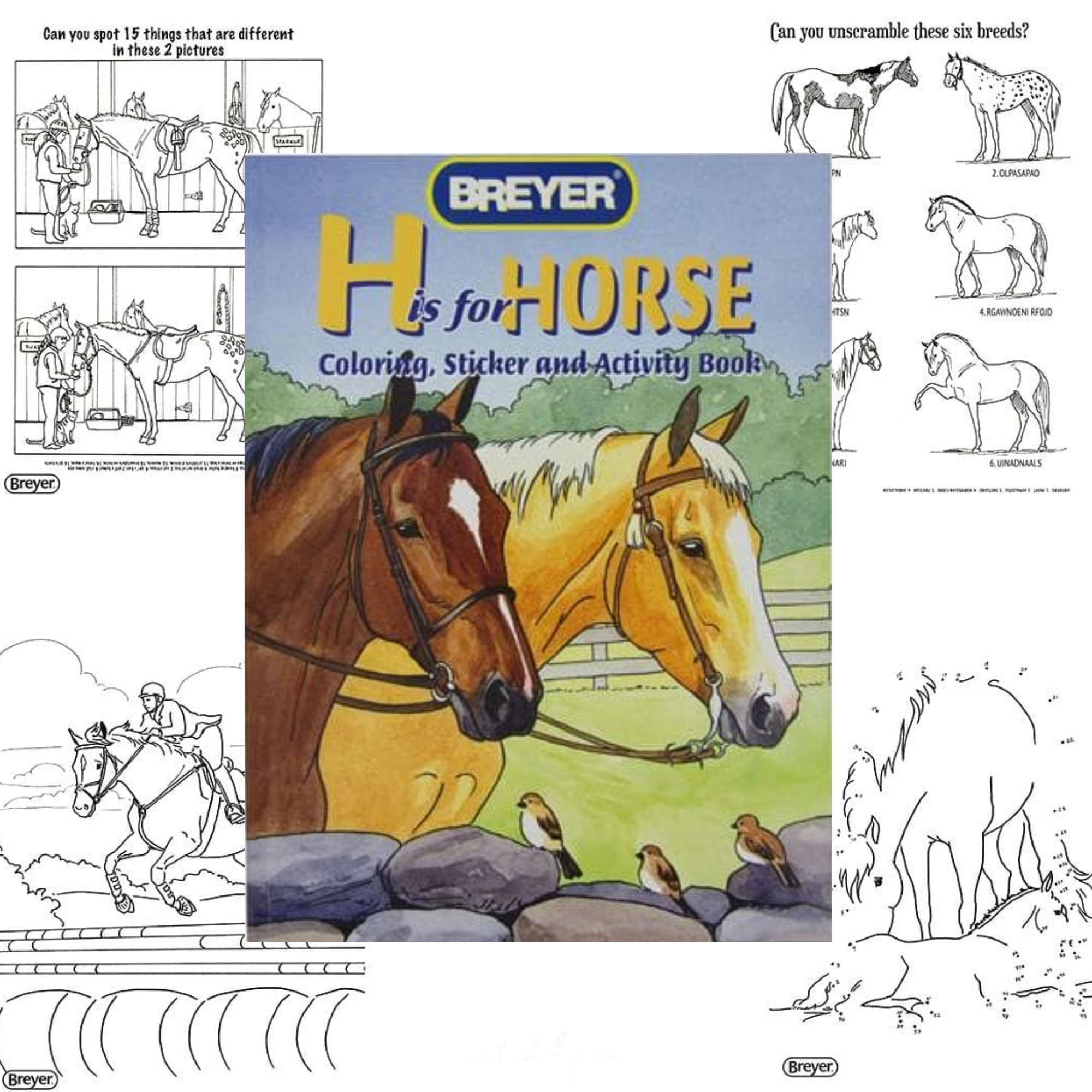 Breyer H is for Horse Coloring Book