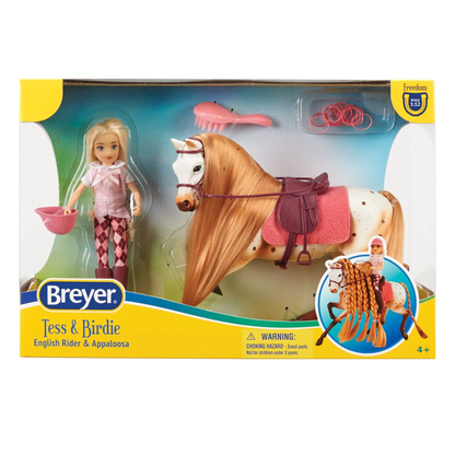 Breyer Freedom Series Tess &amp; Birdie, English Rider with Horse