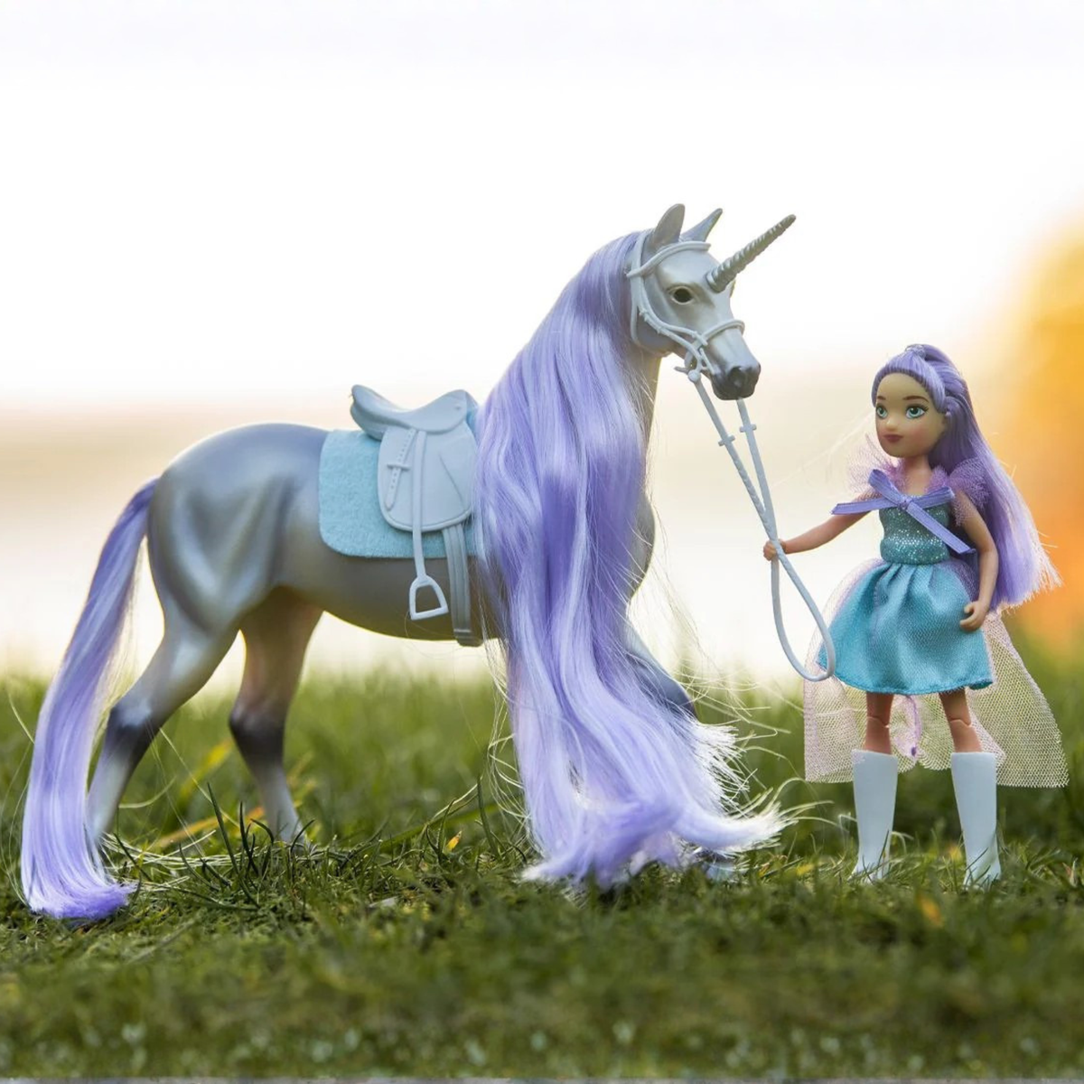 Breyer Freedom Series Twila &amp; Moonstone, Magical Unicorn &amp; Rider