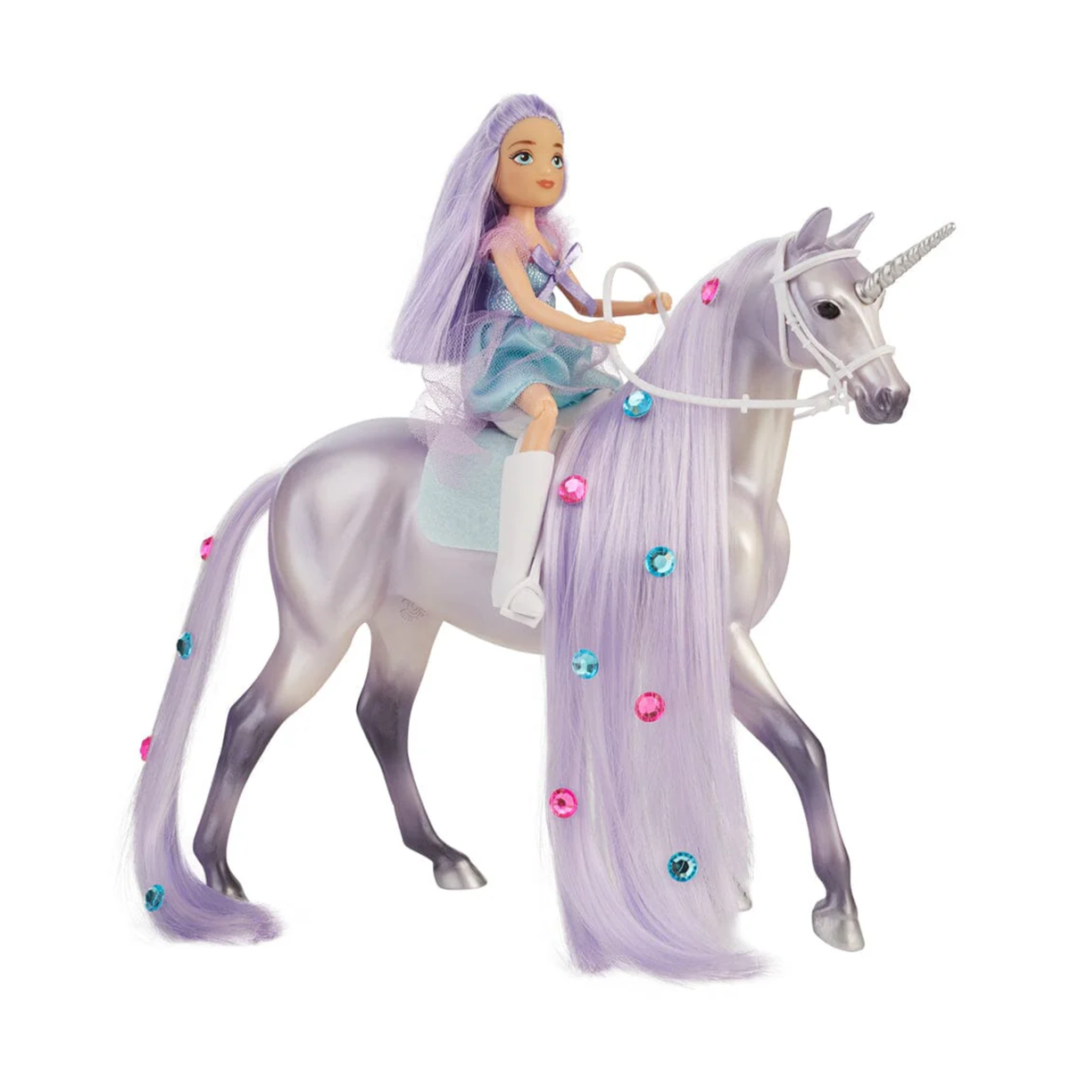 Breyer Freedom Series Twila &amp; Moonstone, Magical Unicorn &amp; Rider