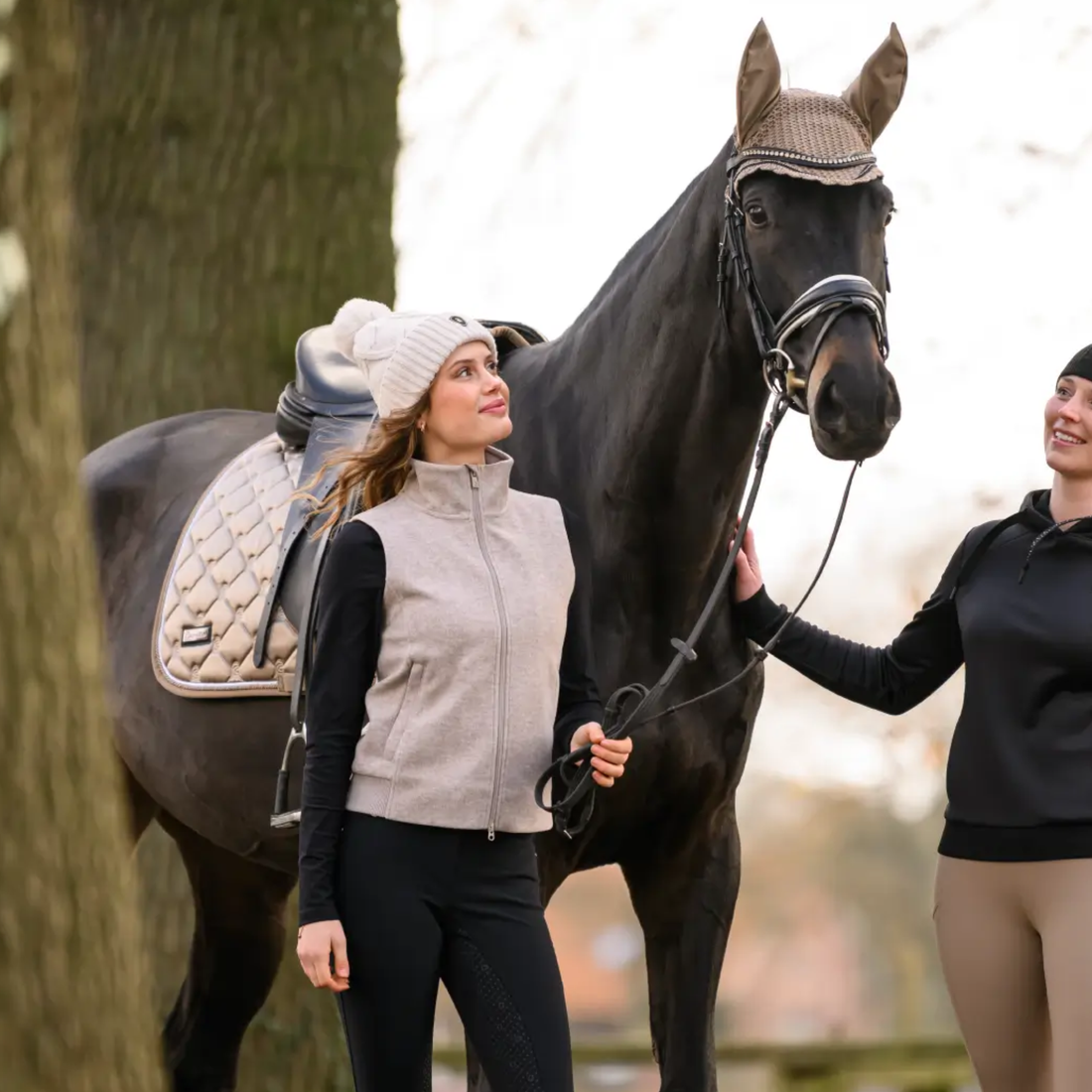 Cavallo Hanaya Dressage Pad, Biscuit