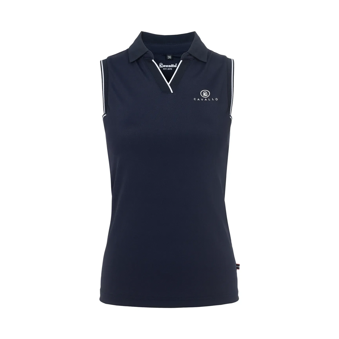 Cavallo CavalBua Sleeveless Polo Shirt, Dark Blue