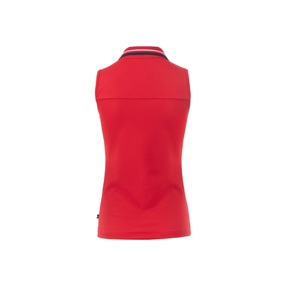 Cavallo CavalNessa Sleeveless Polo Shirt, Ruby