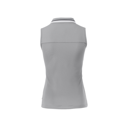 Cavallo CavalNessa Sleeveless Polo Shirt, Silver Grey