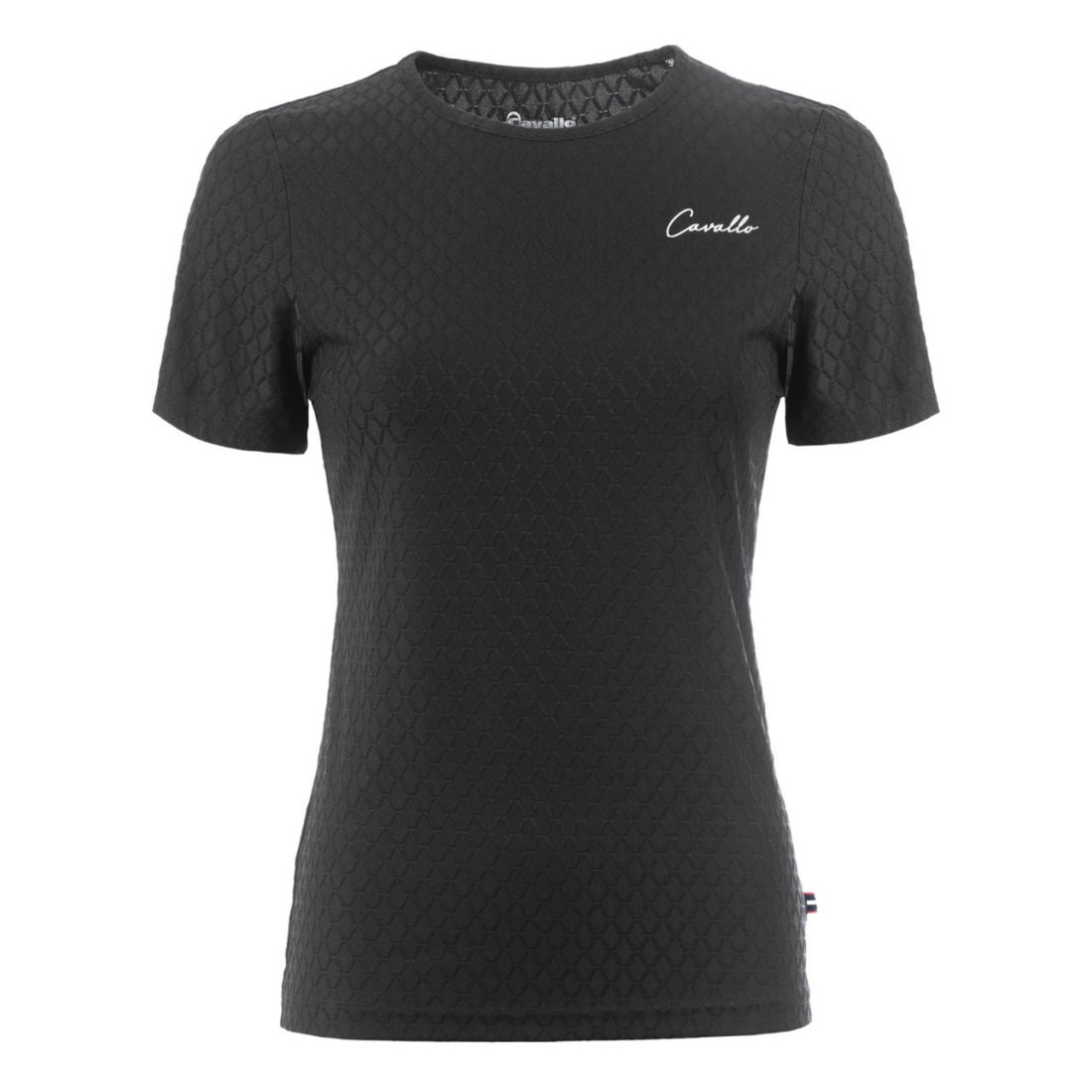 Cavallo Cavalnadeen Jacquard Fuctional T-Shirt, Black