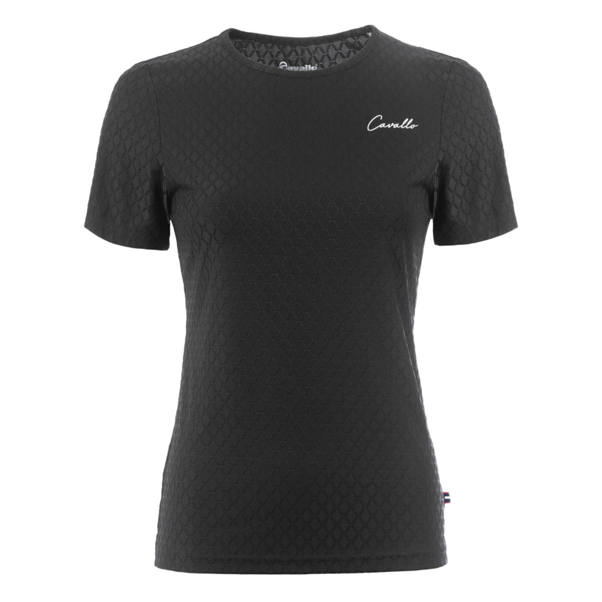 Cavallo Cavalnadeen Jacquard Fuctional T-Shirt, Black