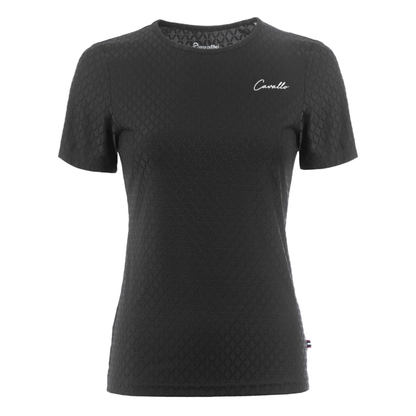 Cavallo Cavalnadeen Jacquard Fuctional T-Shirt, Black