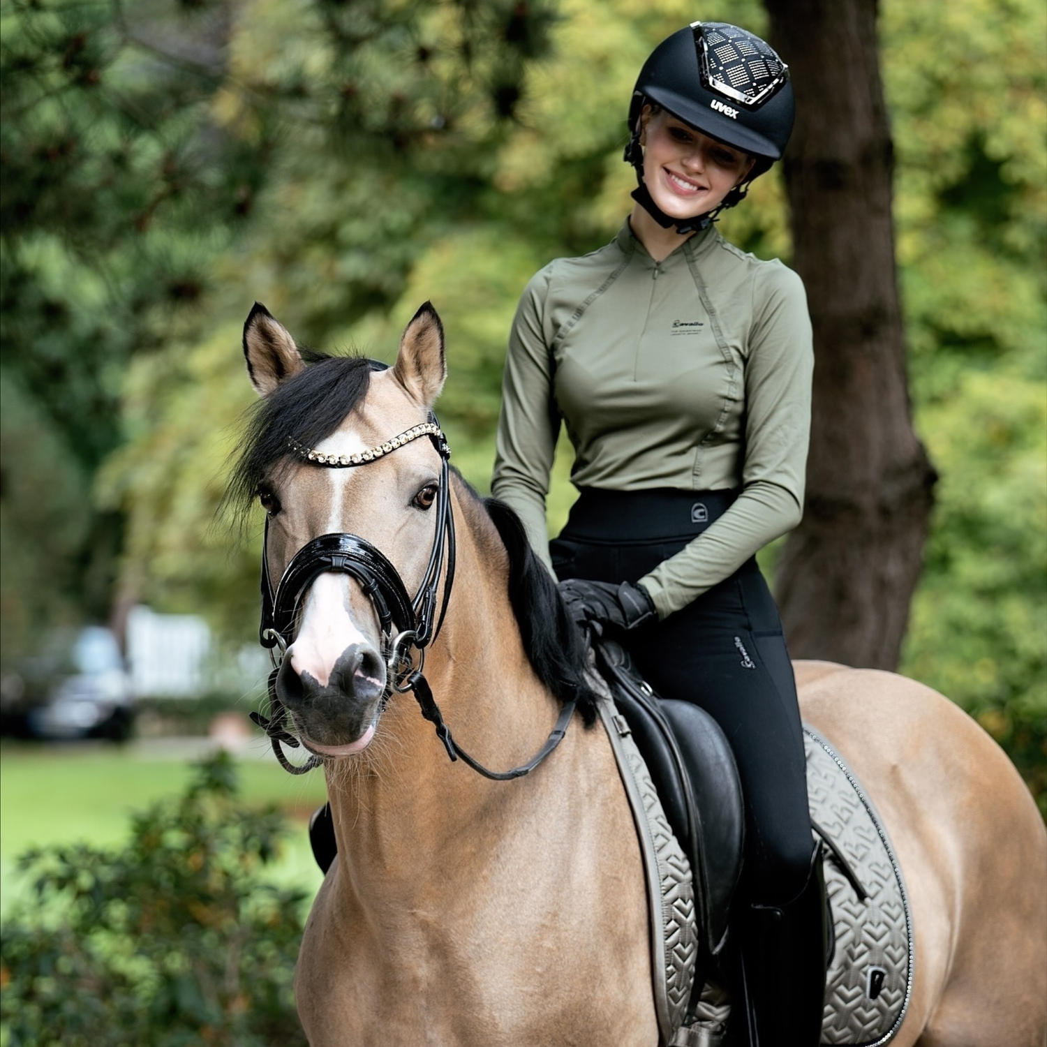 Cavallo Reyna Long Sleeved Shirt, Tea Leaf