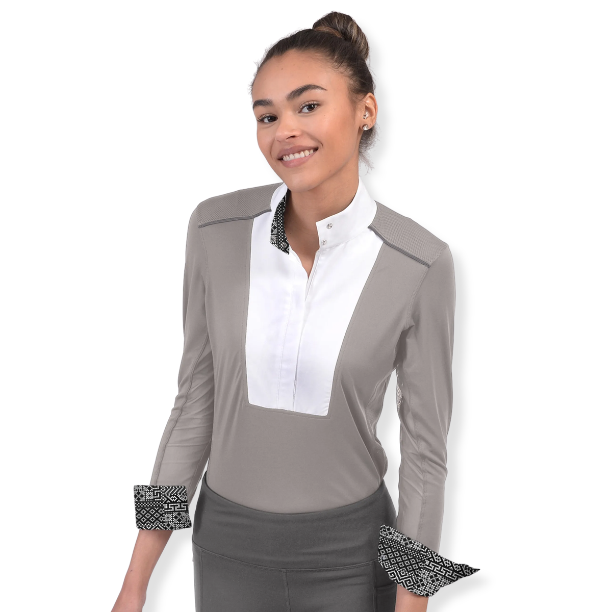 Chestnut Bay SkyCool Liberty Show Shirt, Ash