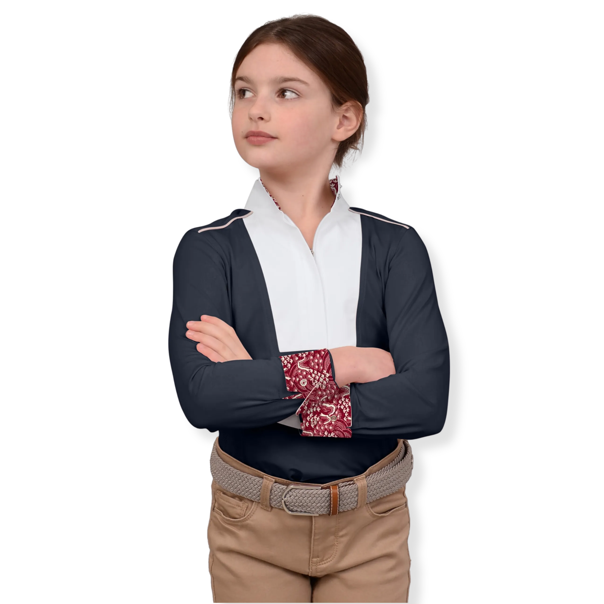Chestnut Bay SkyCool Liberty Youth Show Shirt, Nightsky