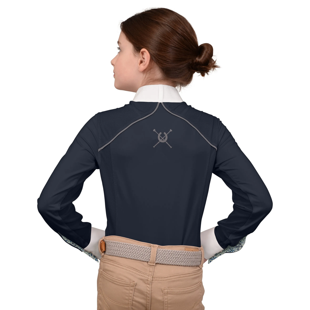Chestnut Bay SkyCool Liberty Youth Show Shirt, Nightsky