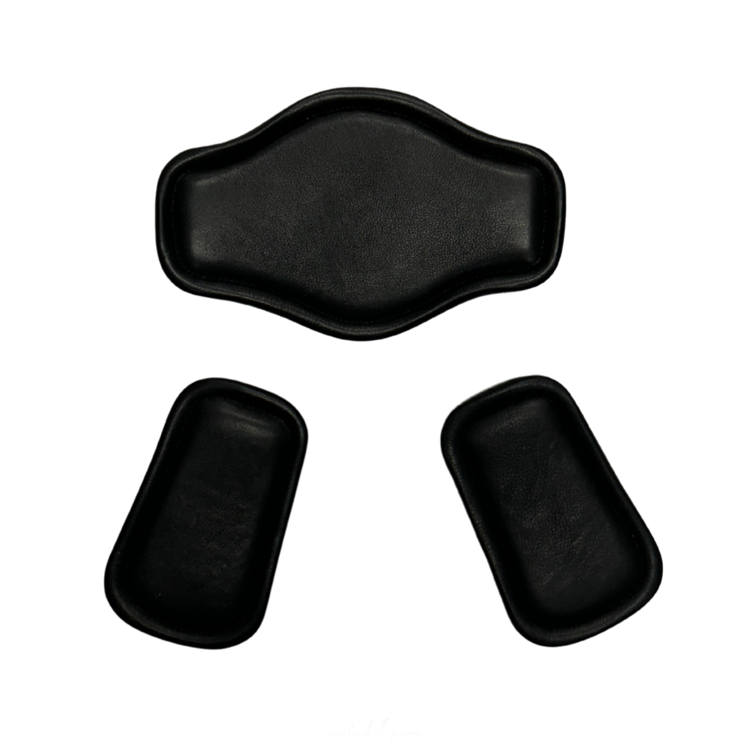 Replacement black leather pads on correct connect short girth.