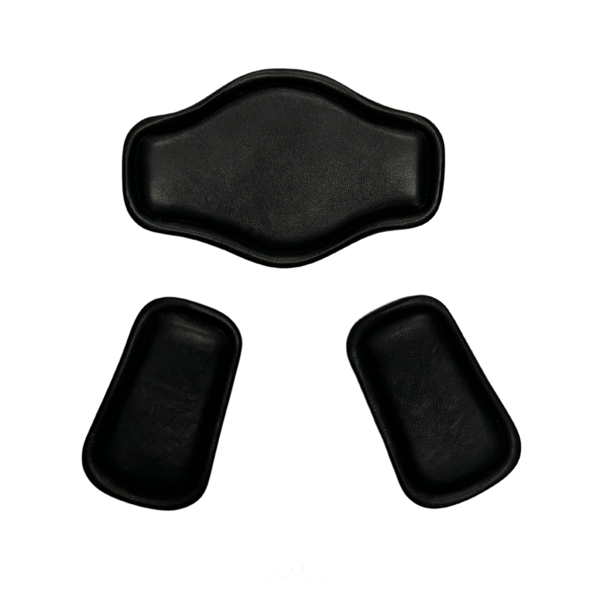 Replacement black leather pads on correct connect short girth.