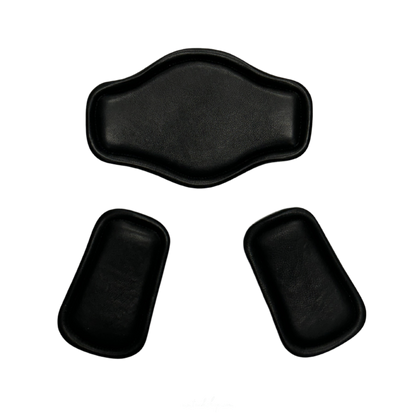 Replacement black leather pads on correct connect short girth.