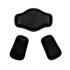 Replacement black leather pads on correct connect short girth.