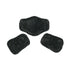 Set of black fleece pads for short comfort girth.