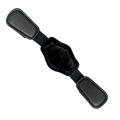 Set of black fleece pads for short comfort girth.