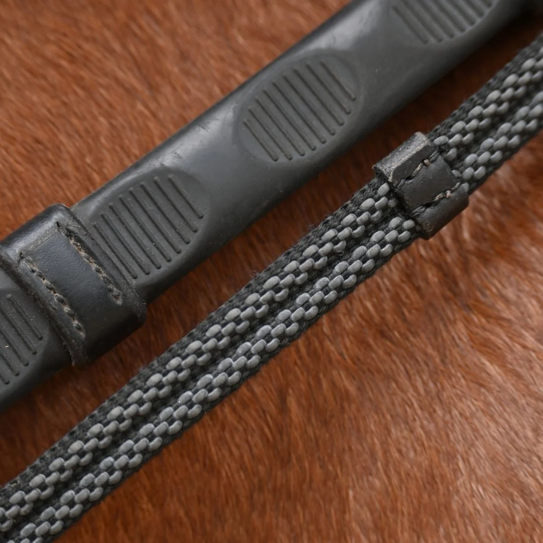 Correct Connect Sure Grip CURB Reins with Stops