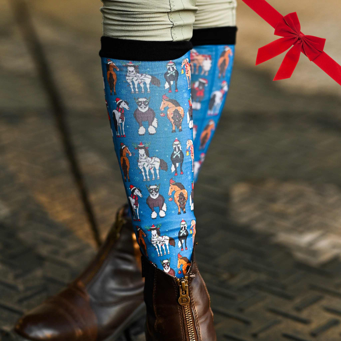 Dreamers &amp; Schemers Jingle All The Way Youth Pair &amp; A Spare Boot Socks