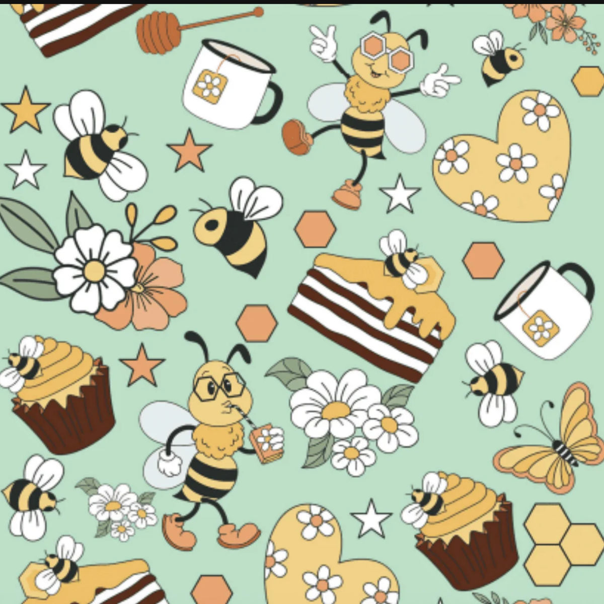 Dreamers &amp; Schemers Bee Groovy Pair &amp; A Spare Boot Socks