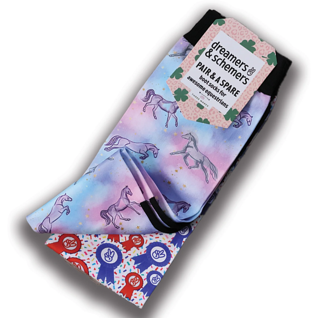 Dreamers &amp; Schemers Horsey Dreams Pair &amp; A Spare Boot Socks