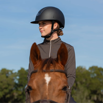 Equinavia Crown Mips Riding Helmet, Black/Gunmetal