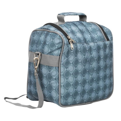 Equinavia Darby Zip Top Grooming Bag, Dark Gray/Light Gray