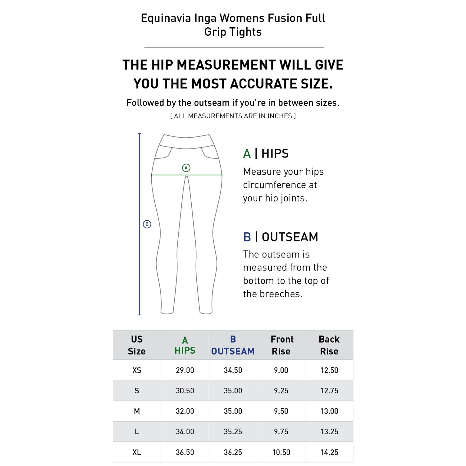 Equinavia Inga Womens Fusion Full Grip Tights