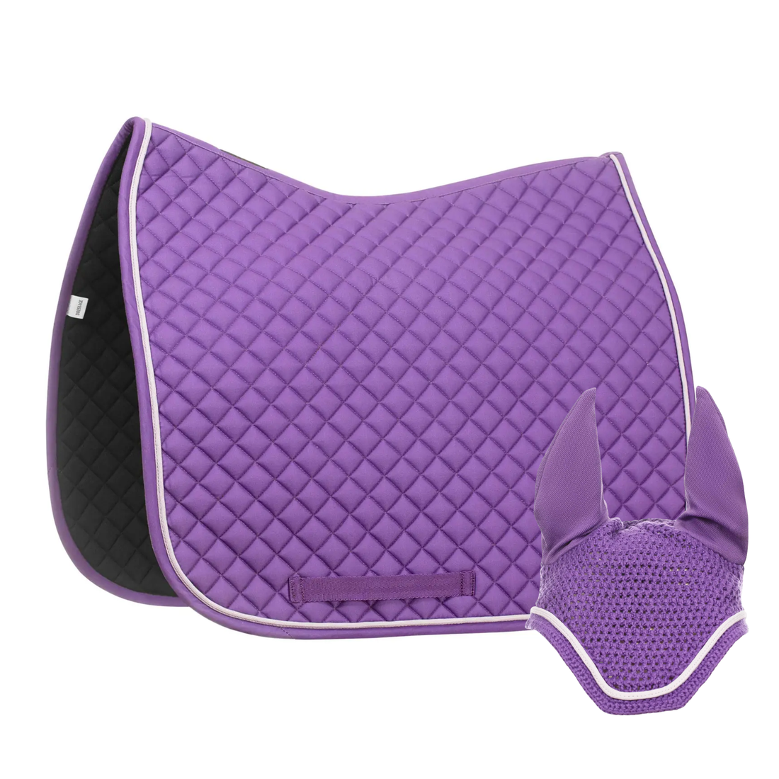 Equinavia Voss Dressage Saddle Pad &amp; Bonnet Set, Purple/Lavender