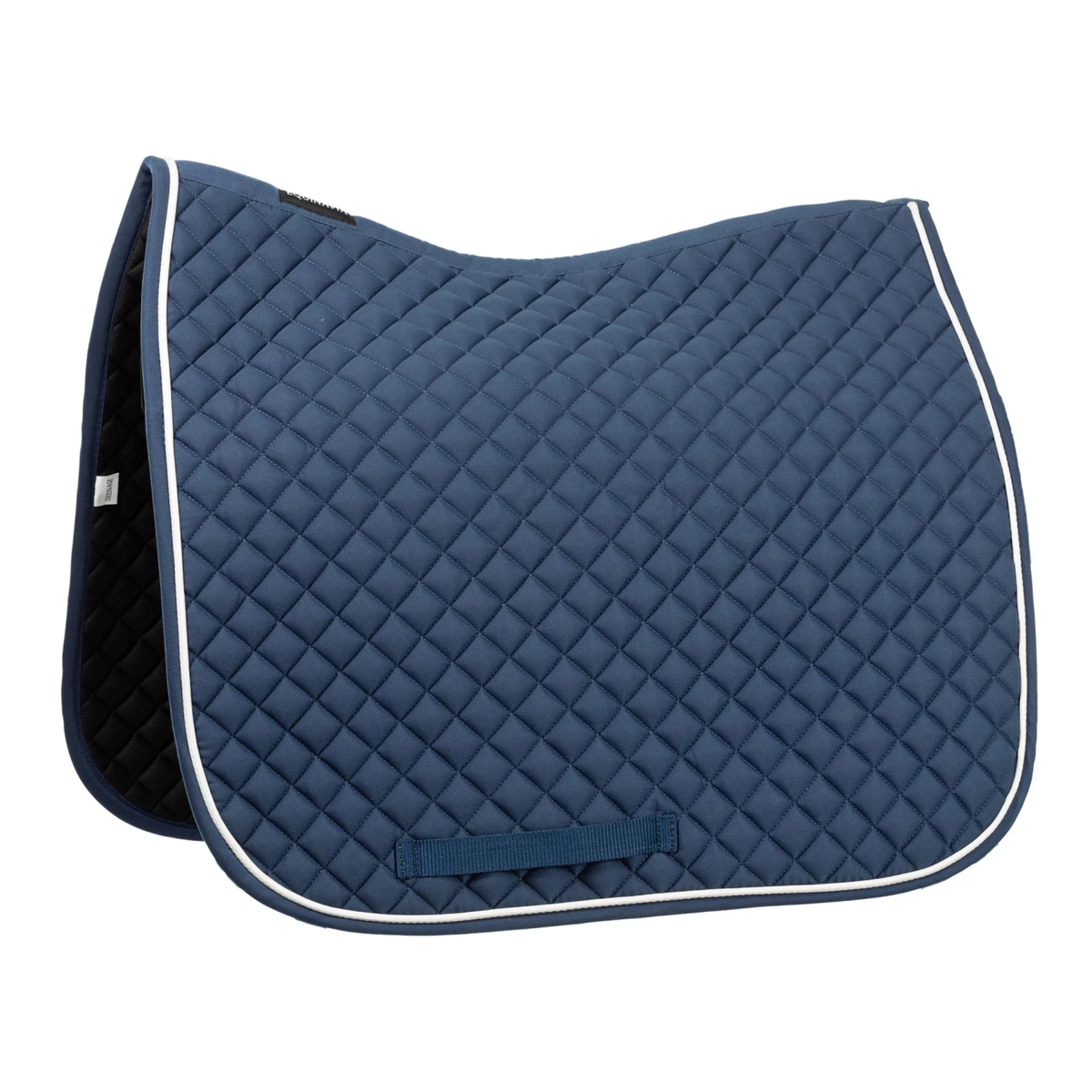 Equinavia Voss Dressage Saddle Pad and Bonnet Set, Bluestone Blue/White