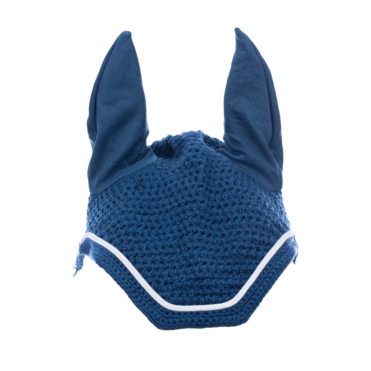 Equinavia Voss All Purpose Saddle Pad and Bonnet Set, Bluestone Blue/White